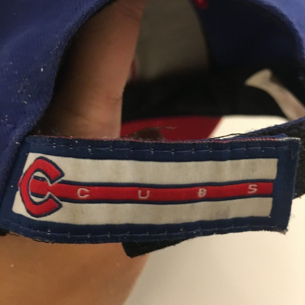 FAN FAVORITE Blue Red Chicago Cubs Adjustable Flat Bill Youth Kids Baseball Hat - Picture 7 of 9